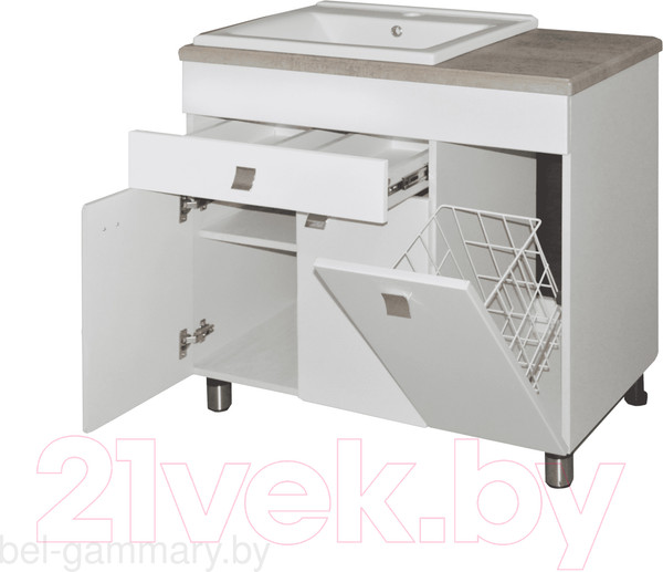 Изображение товара Тумба с умывальником Гамма 23о/кФ2-У 55 Атриа-9055 СТ85