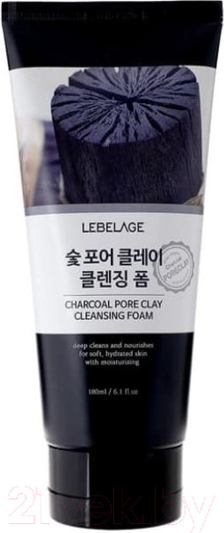 Изображение товара Пенка для умывания Lebelage Charcoal Cleansing Foam с углем (180мл)