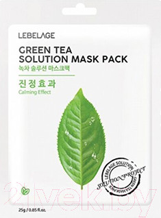 Изображение товара Маска для лица тканевая Lebelage Green Tea Solution Mask Успокаивающая