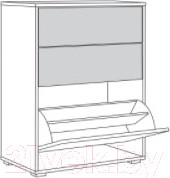 Изображение товара Тумба в прихожую Mobi Куба 13.113 (дуб сонома/белый премиум)