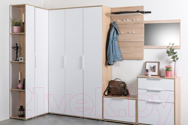 Изображение товара Тумба в прихожую Mobi Куба 13.113 (дуб сонома/белый премиум)