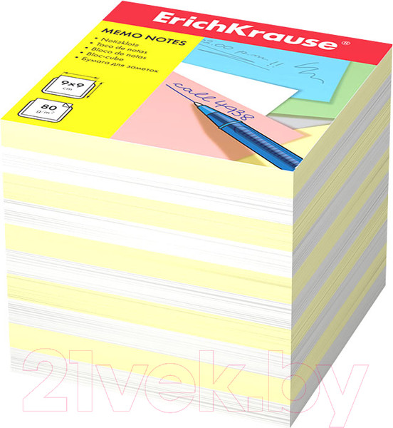 Изображение товара Блок для записей Erich Krause 4456 (белый/желтый)