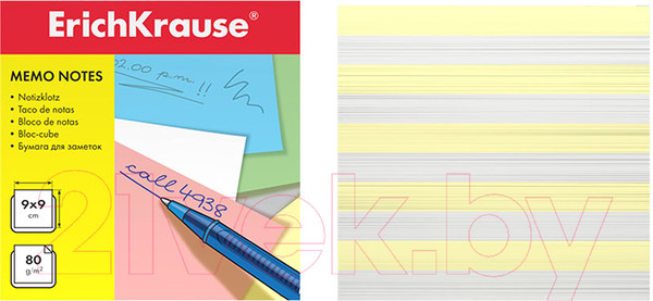 Изображение товара Блок для записей Erich Krause 4456 (белый/желтый)