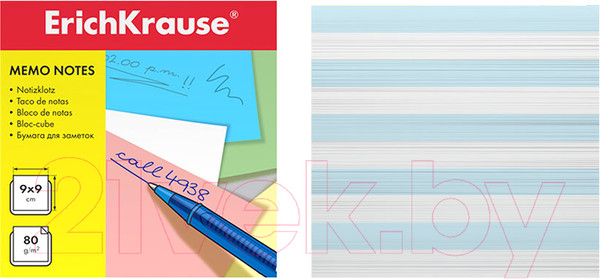 Изображение товара Блок для записей Erich Krause 4457 (белый/голубой)