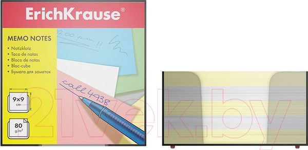 Изображение товара Блок для записей Erich Krause 2720 (белый/желтый)