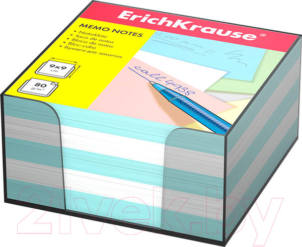 Изображение товара Блок для записей Erich Krause 2722 (белый/голубой)