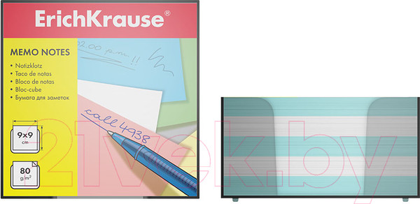 Изображение товара Блок для записей Erich Krause 2722 (белый/голубой)