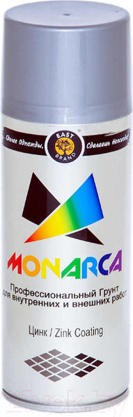 Изображение товара Грунт-эмаль Monarca Цинк аэрозольная (520мл)