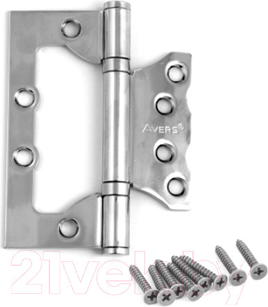 Изображение товара Петля дверная Avers Универсальная 100x75x2.5-B2 (хром)