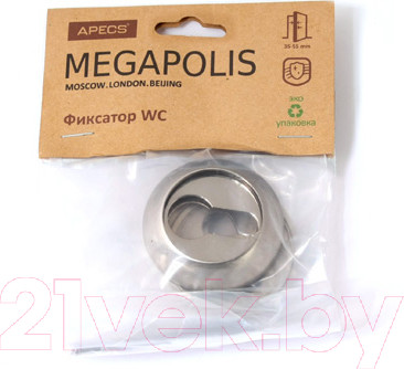 Изображение товара Накладка на цилиндр Apecs Megapolis DP-C-0802-NIS