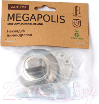 Изображение товара Фиксатор дверной защелки Apecs Megapolis WC-0803-NIS