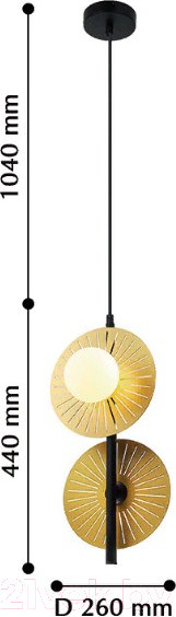 Изображение товара Потолочный светильник FAVOURITE Sonnenblume 2356-2P