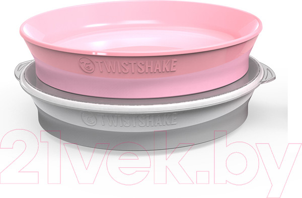 Изображение товара Тарелка для кормления Twistshake Plate / 78164 (пастельный серый)