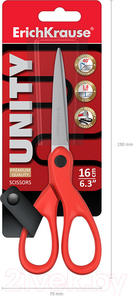 Изображение товара Ножницы канцелярские Erich Krause Unity / 21882