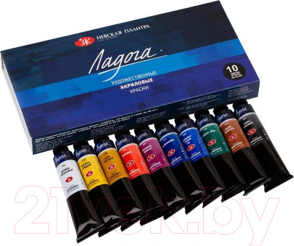 Изображение товара Акриловые краски Ладога 2241142 (10x46мл)