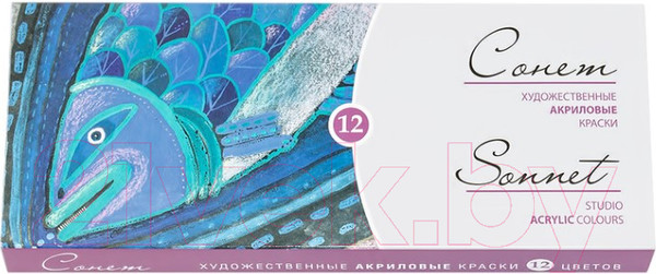 Изображение товара Акриловые краски Сонет 2841095 (12x10мл)