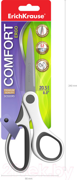 Изображение товара Ножницы канцелярские Erich Krause Comfort / 48159