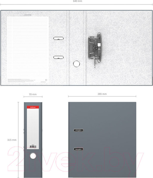 Изображение товара Папка-регистратор Erich Krause Standard / 689 (серый)