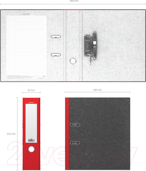 Изображение товара Папка-регистратор Erich Krause Original / 676 (красный)