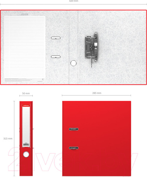 Изображение товара Папка-регистратор Erich Krause Granite / 43523 (красный)