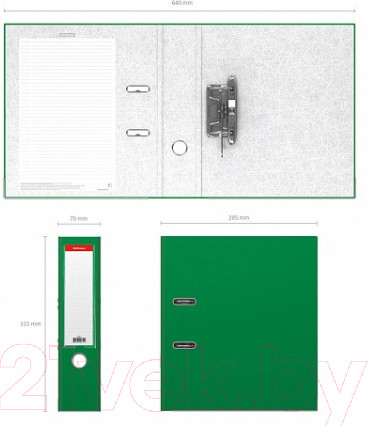Изображение товара Папка-регистратор Erich Krause Business разборная / 712 (зеленый)