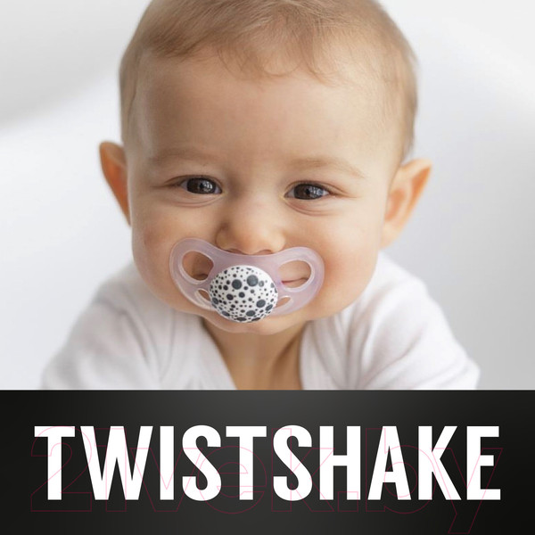 Изображение товара Набор пустышек Twistshake 78092 (2шт, черный/белый)