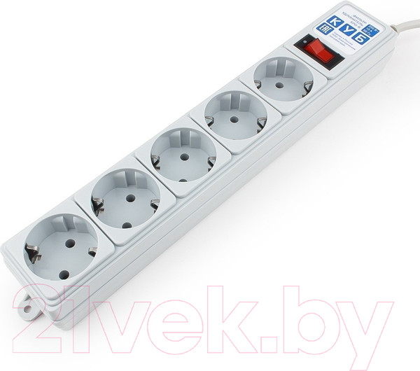 Изображение товара Сетевой фильтр Power Cube SPG-B-6 (1.9м, серый)