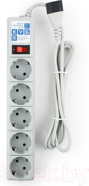 Изображение товара Сетевой фильтр Power Cube SPG-B-6 (1.9м, серый)