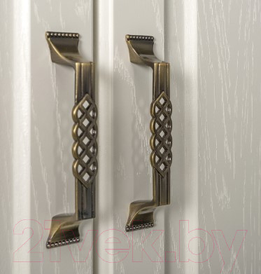 Изображение товара Шкаф-пенал Mobi Ливерпуль 13.27 (белый/ясень ваниль НМ-1012-100 ПВХ)