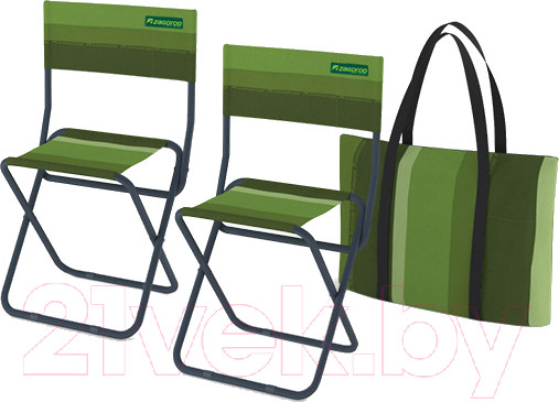 Изображение товара Комплект стульев складных Zagorod N 202 (зеленый)