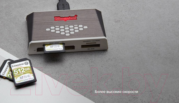 Изображение товара Карта памяти Kingston Canvas Select Plus SDXC (Class10) 128GB (SDS2/128GB)