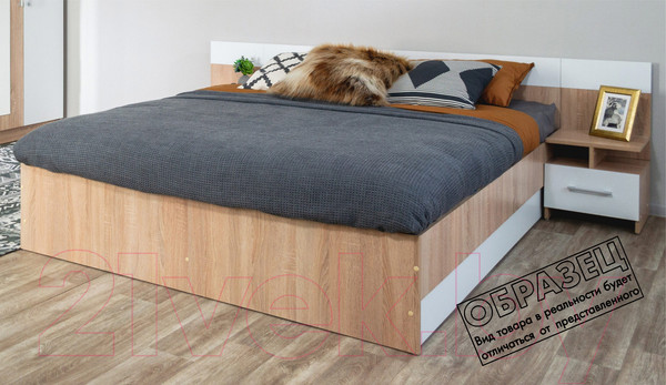 Изображение товара Комплект мебели для спальни Империал Алёна 3 (венге/дуб молочный)