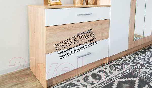 Изображение товара Комплект мебели для спальни Империал Алёна 4 (венге/дуб молочный)