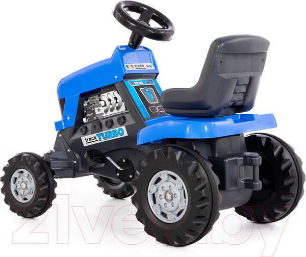 Изображение товара Каталка детская Полесье Turbo Трактор / 84620 (синий)