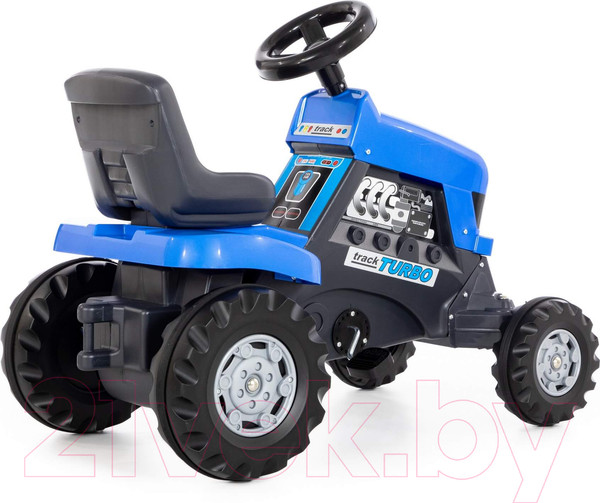 Изображение товара Каталка детская Полесье Turbo Трактор / 84620 (синий)