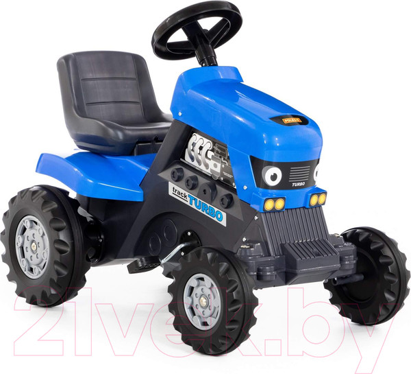 Изображение товара Каталка детская Полесье Turbo Трактор / 84620 (синий)
