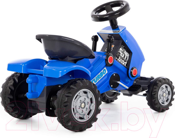 Изображение товара Каталка детская Полесье Turbo-2 Трактор / 84644 (синий)