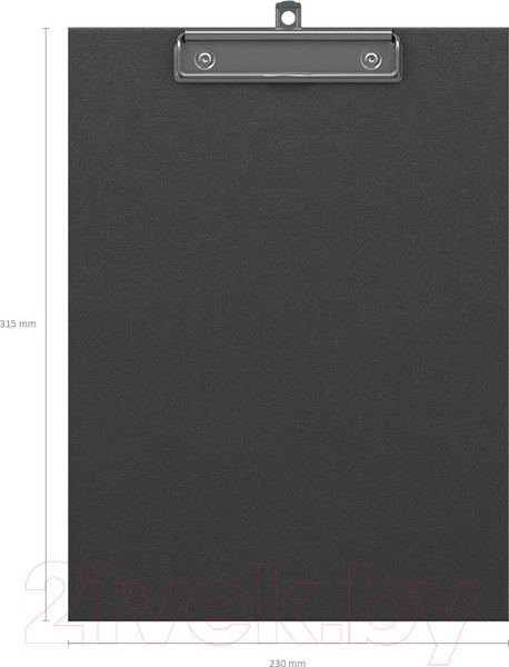 Изображение товара Планшет с зажимом Erich Krause Standard / 754 (черный)