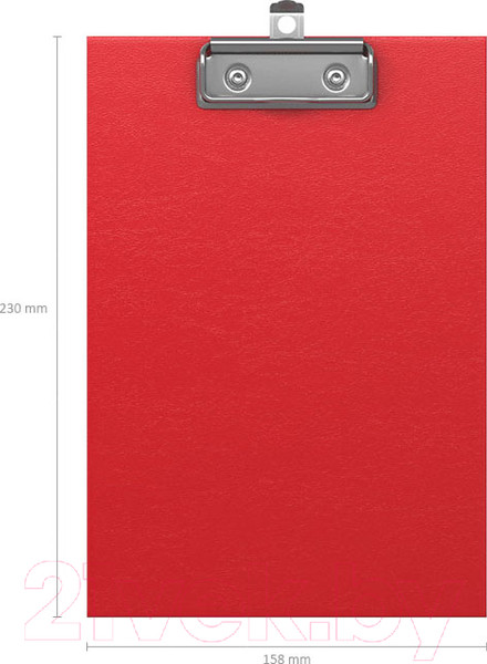 Изображение товара Планшет с зажимом Erich Krause Standard / 49446 (красный)