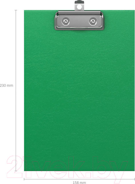 Изображение товара Планшет с зажимом Erich Krause Standard / 49447 (зеленый)