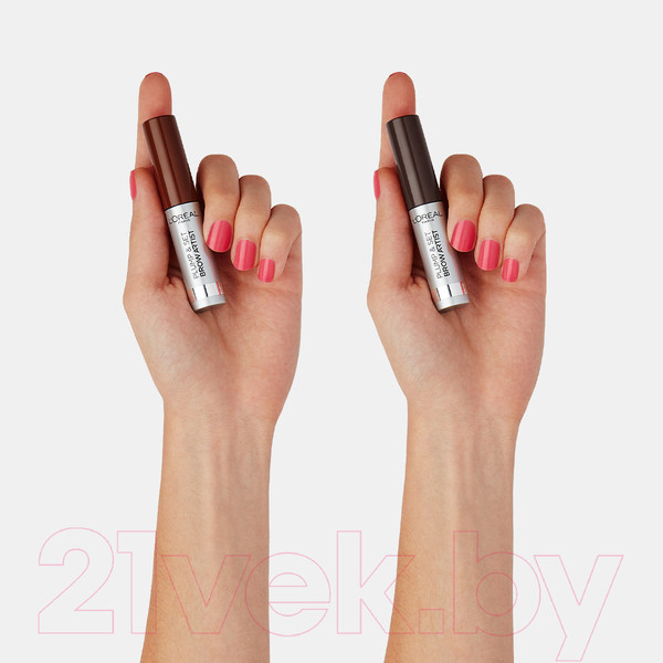 Изображение товара Тушь для бровей L'Oreal Paris Plump&Set Brow Artist 108 (темный брюнет)