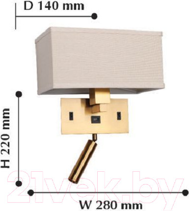 Изображение товара Светильник FAVOURITE Lectio 2225-2W