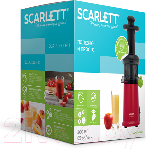 Изображение товара Соковыжималка электрическая Scarlett SC-JE50S60