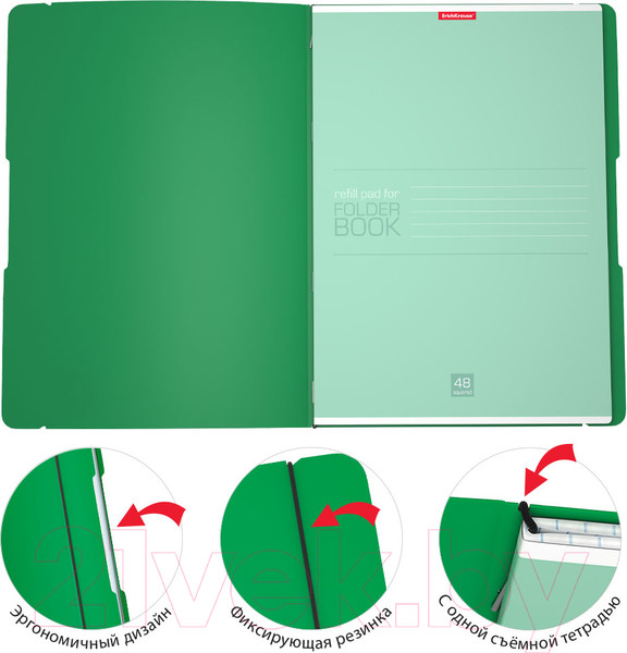 Изображение товара Тетрадь Erich Krause FolderBook Classic / 48227 (48л, клетка)