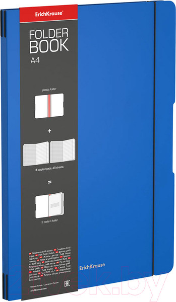 Изображение товара Тетрадь Erich Krause FolderBook Classic / 48230 (2х48л, клетка)