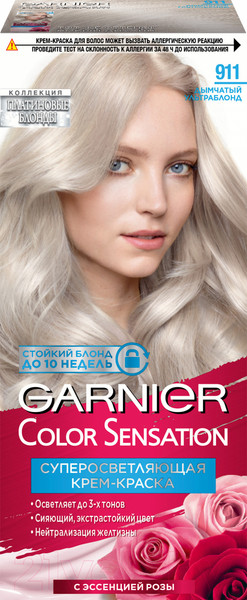 Изображение товара Крем-краска для волос Garnier Color Sensation 911 (дымчатый ультраблонд)
