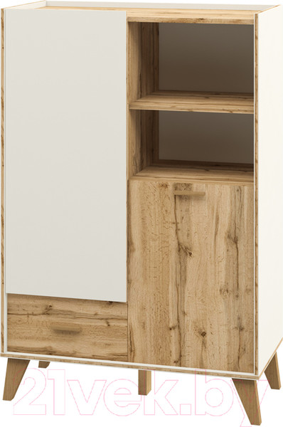 Изображение товара Шкаф Мебель-Неман Сканди МН-036-07 (дуб вотан/белый)