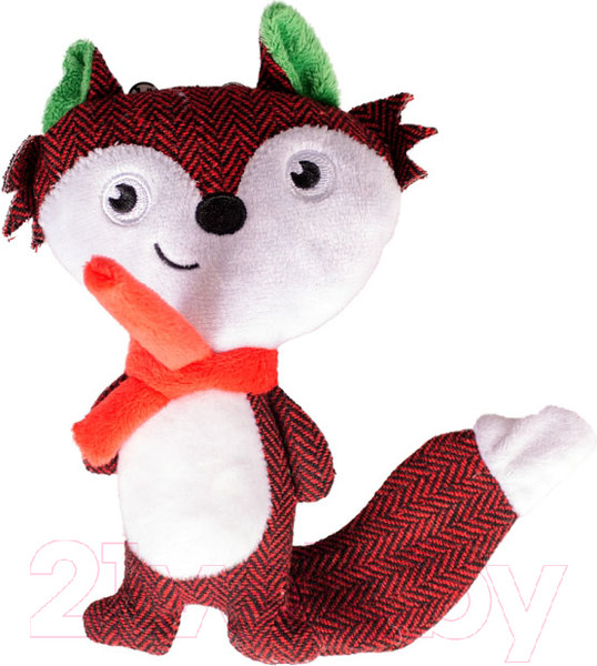 Изображение товара Игрушка для собак Duvo Plus Новогодняя Лисичка / 11566/DV (коричневый/белый)