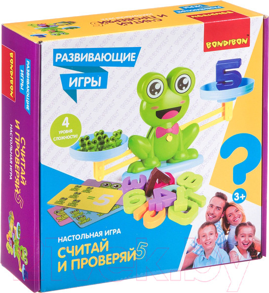 Изображение товара Развивающая игра Bondibon Считай и проверяй 5 / ВВ4674