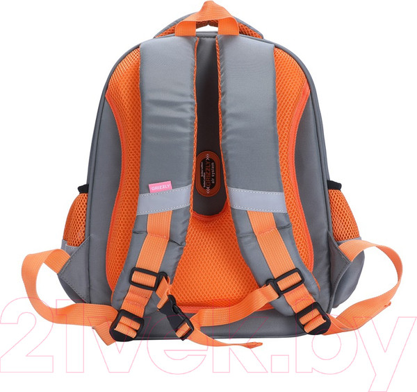 Изображение товара Школьный рюкзак Grizzly RAz-086-14/610734 (серый)